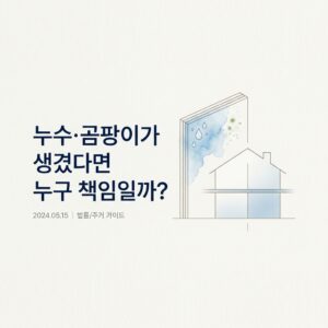 ai thumbnail minimal 누수·곰팡이가 생겼다면 누구 책임일까 1788182179