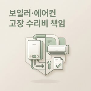ai thumbnail minimal 보일러·에어컨 고장 수리비 책임 1788182359