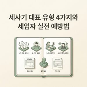 ai thumbnail minimal 세사기 대표 유형 4가지와 세입자 실전 예방법 1788185776