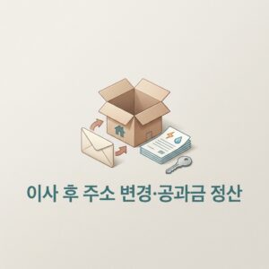 ai thumbnail minimal 이사 후 주소 변경·공과금 정산 1788182900