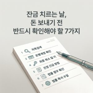 ai thumbnail minimal 잔금 치르는 날 돈 보내기 전 반드시 확인해야 할 7가지 1787330695