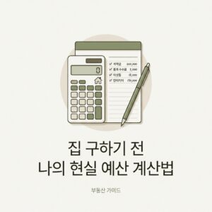 ai thumbnail minimal 집 구하기 전 나의 현실 예산 계산법 1787316805