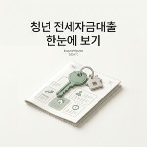 ai thumbnail minimal 청년 전세자금대출 한눈에 보기 1787327122