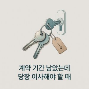 ai thumbnail minimal 계약 기간 남았는데 당장 이사해야 할 때 1788189117