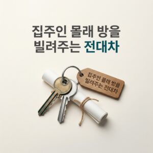 ai thumbnail minimal 집주인 몰래 방을 빌려주는 전대차 1788190566